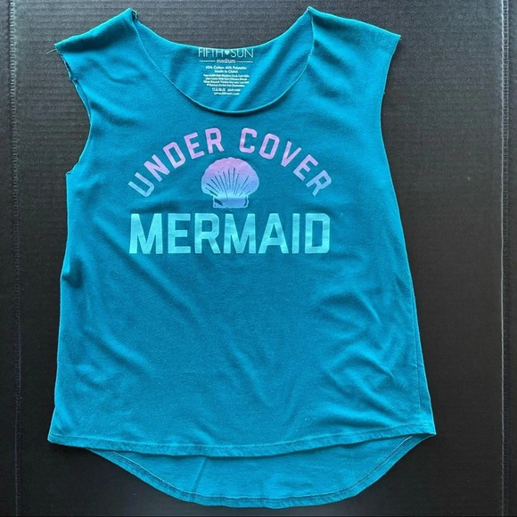 Fifth Sun Tops - Under cover Mermaid tank top shirt